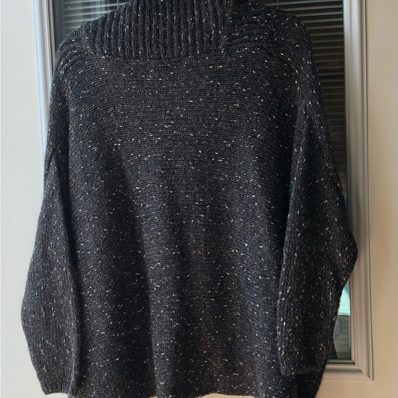 Lane Bryant 18/20 dolman slv charcoal/gold wool acrylic sweater good condition - Picture 10 of 11
